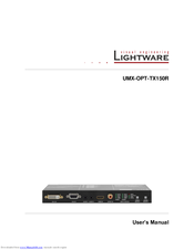 Lightware UMX-OPT-TX150R User Manual