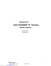 Moorwood Vulcan ML60S-HP-D2S Owner's Manual