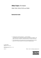 Atlas Copco FD110 Instruction Booklet