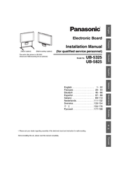 Panasonic UB-5325 Installation Manual