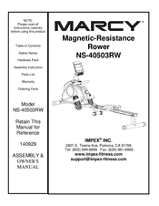 Impex NS-40503RW Assembly & Owners Manual