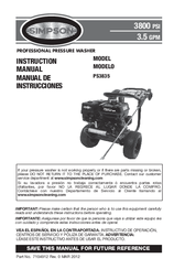 Simpson PS3835 Instruction Manual