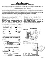 AutoCommand 40026 Installation Manual