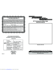 Power Glide 60701348 Instruction Manual