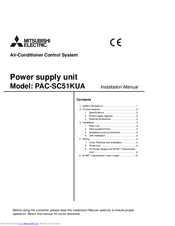 Mitsubishi Electric PAC-SC51KUA Installation Manual