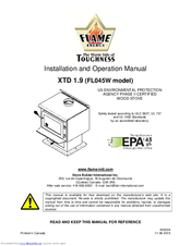 Flame Energy XTD 1.9 FL045W Installation And Operation Manual