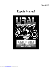 Ural Motorcycles 2000 TOURIST Repair Manual