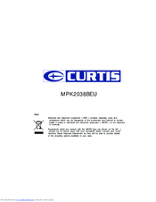Curtis MPK2038BEU Pocket Manual