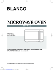 BLANCO MF34STX Operating Instructions Manual