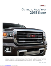 GMC Sierra HD 2015 Getting To Know Manual