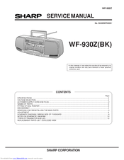 Sharp WF-930Z(BK) Service Manual