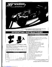 XTM Racing XT2 Racer Operating Instructions Manual