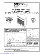 FMI UV32C Owner's Operation And Installation Manual