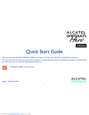 Alcatel ONETOUCH HERO 8 D820X Quick Start Manual
