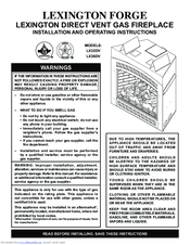 Lexington Forge LX32DV Installation And Operating Instructions Manual