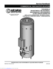 State Water Heaters SBL85310NEA Service Handbook