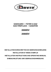 Dovre 2080DV Installation Instructions And Operating Manual