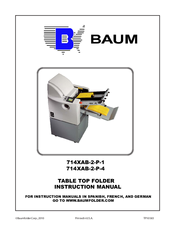 Baum 714XAB-2-P-4 Instruction Manual