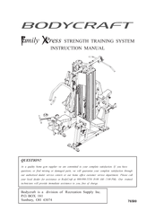 BodyCraft Family Xpress Instruction Manual