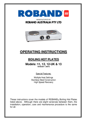 ROBAND 11 Operating Instructions Manual