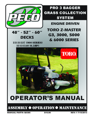 Peco PRO 3 BAGGER Operator's Manual