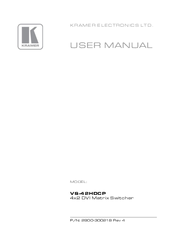 Kramer VS-42HDCP User Manual