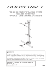 BodyCraft 5042 Assembly Instructions Manual