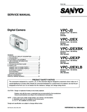 Sanyo VPC-J2EXBK Service Manual