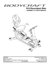 BodyCraft R18 Assembly & Parts Manual