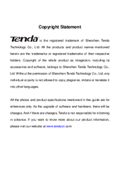 Tenda S105 User Manual