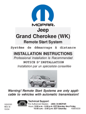 Mopar 82208859 Installation Instructions Manual