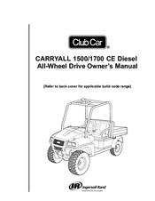 Club Car CARRYALL 1700 CE Owner's Manual