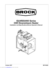 Brock GUARDIAN Series Installation And Specifications/Owner-Operator's Manual