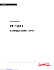 Avaya P118SX Installation Manual