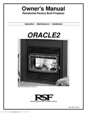 RSF Woodburning Fireplaces ORACLE2 Owner's Manual