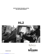 Harrie Leenders HL2 Instructions For Installation, Use And Maintenance Manual