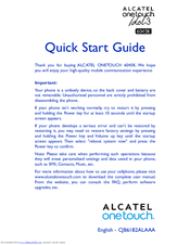Alcatel ONETOUCH IDOL 3 6045K Quick Start Manual