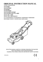 Lawn-King DG41PB-BS450E-405 Original Instruction Manual