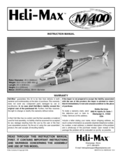 Heli-Max MX400 Instruction Manual