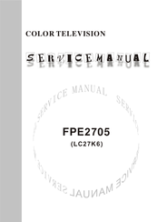 Audiovox FPE2705 Service Manual
