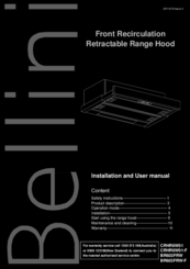 Belling CRHR6W01 Installation And User Manual