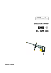 Wacker Neuson EHB 11 BLS Operator's Manual
