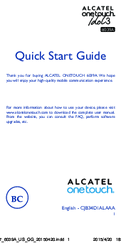 Alcatel ONETOUCH IDOL 6039A Quick Start Manual