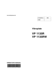 Wacker Neuson VP 1135RW Operator's Manual