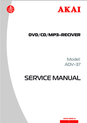 Akai DVD/CD/MP3-RECIVER Service Manual