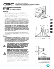 QSC HF-75B User Manual