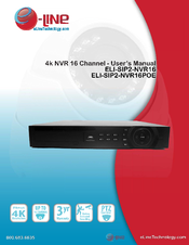 eLine ELI-SIP2-NVR16POE User Manual