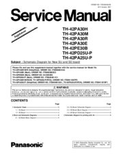 Panasonic TH-42PA30E Supplemental Service Manual