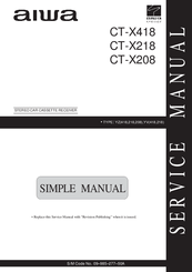Aiwa CT-X218 Service Manual