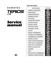Daihatsu 1997 Terios J100 Service Manual